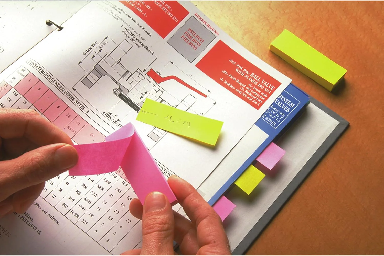 Post-it Page Markers, Assorted Colors, 1/2 in x 2 in, 100 Sheets/Pad, 5 Pads/Pack (670-5AN) - Image 2