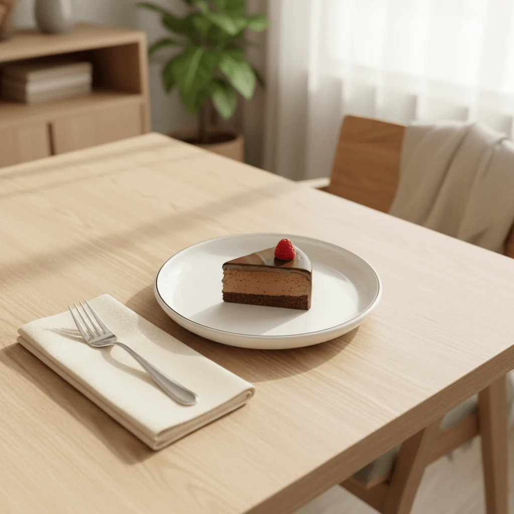 4Ever White Round Melamine Dessert Plate with Black Rim — 7.5 Inch - Image 2