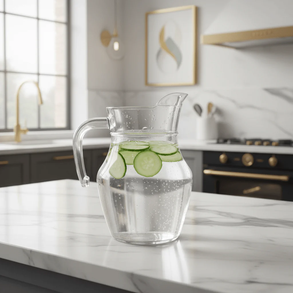 Crystal-Clear Acrylic Jug with Handle | 500ml | Lightweight & Shatterproof - Image 3