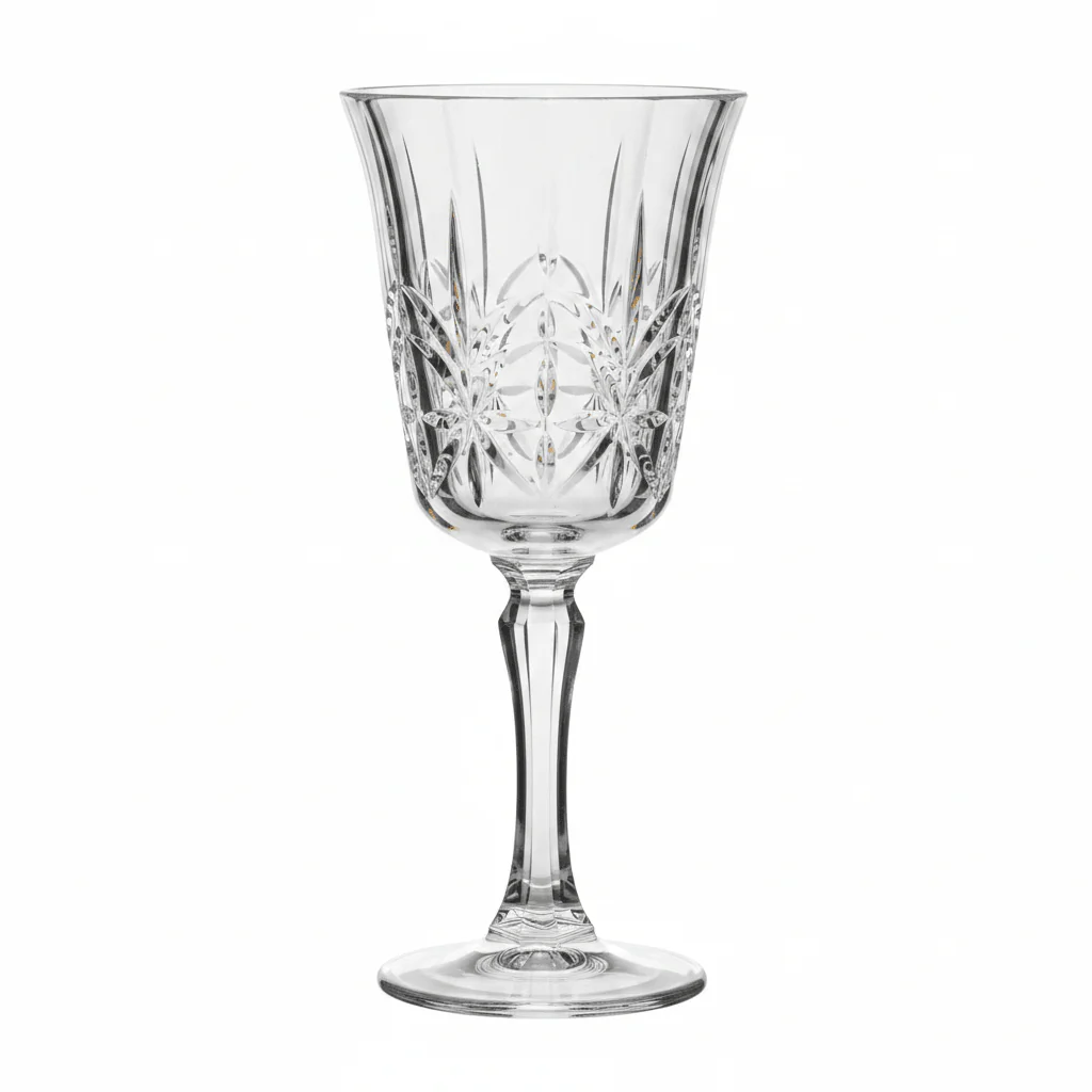 Acrylic Crystal-Cut Footed Stem Glass 250ml — Elegant Dining & Gifting - Image 3