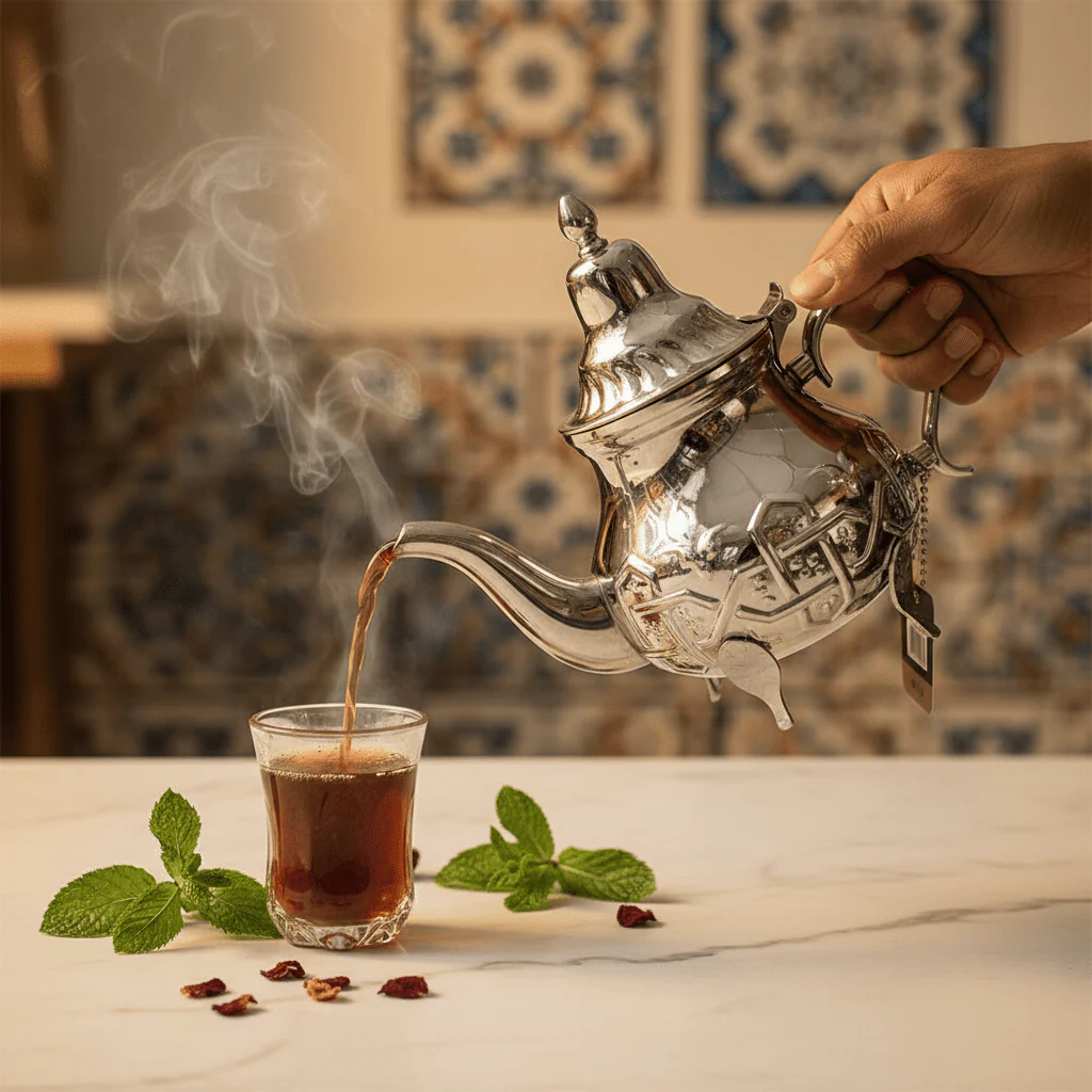 Afco Silver Stainless Steel Arabic Teapot with Decorative Legs | Ornate Engraved Design | 600ml | - Image 3