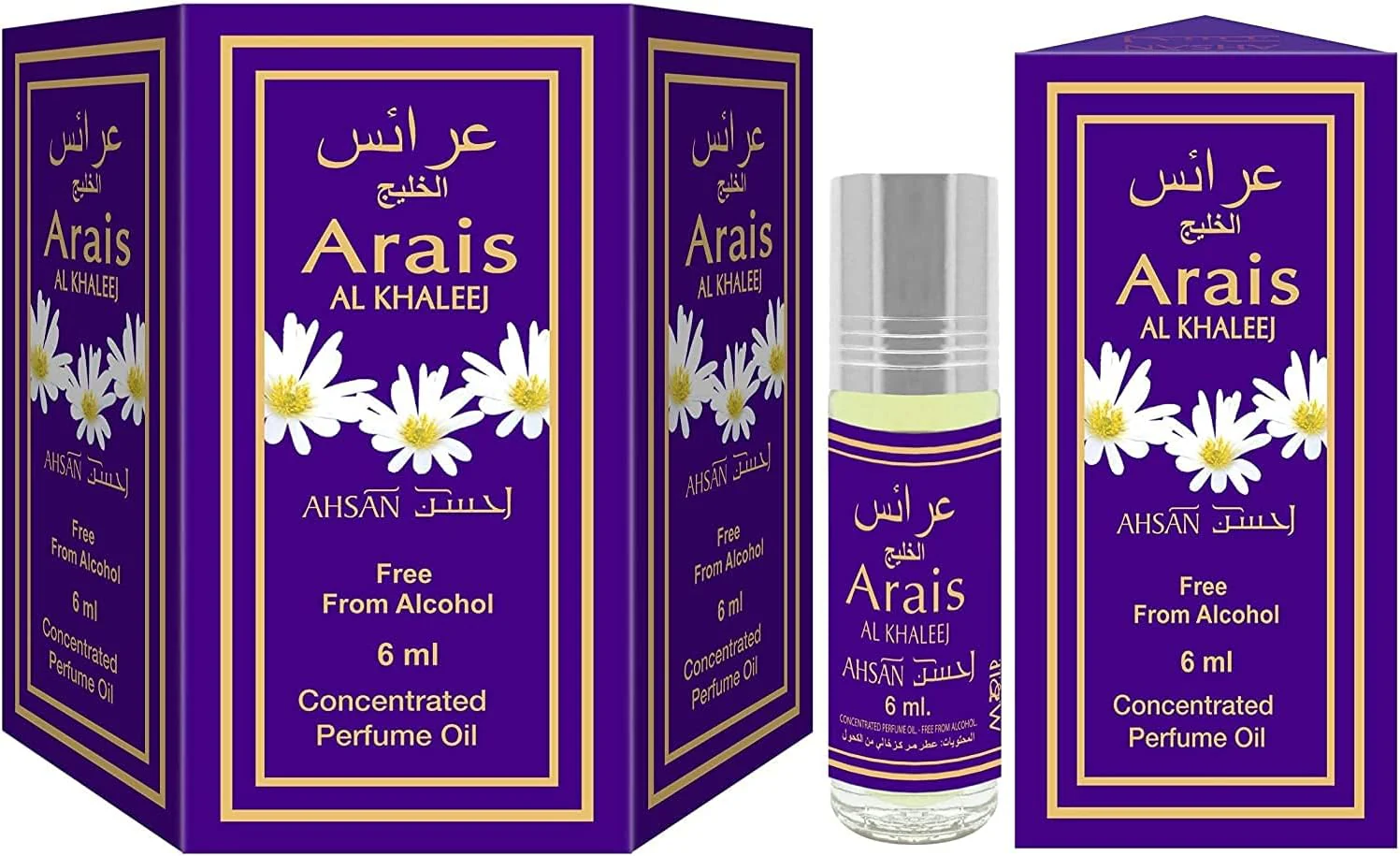 Ahsan Arais Al Khaleej -6ML Set Of 6Pcs