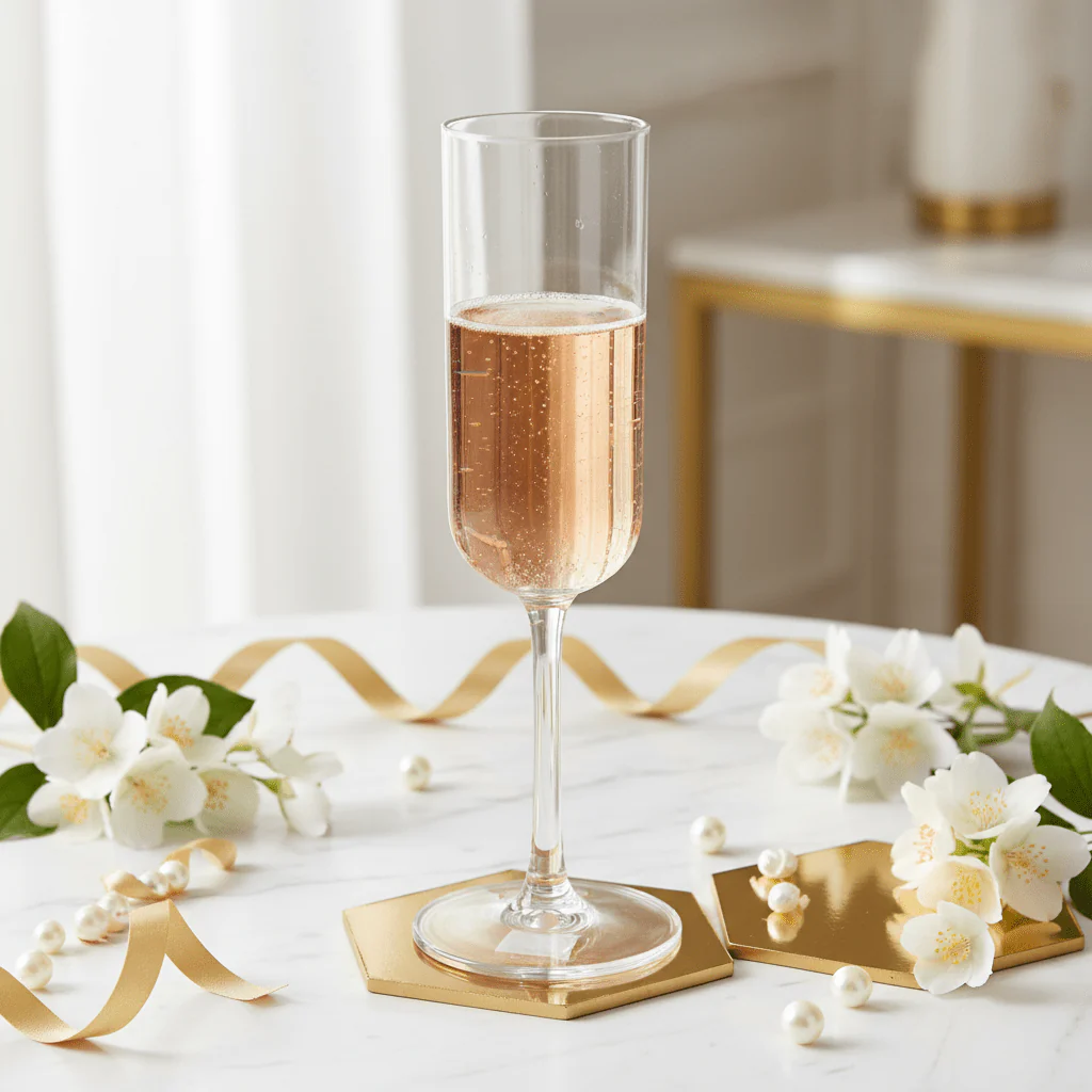 AKDC Premium Clear Acrylic Wide Flute Stem Glass | 200ml | Tall Cylindrical Bowl | Shatter-Resistant Elegant Stemware for Champagne & Cocktails - Image 2