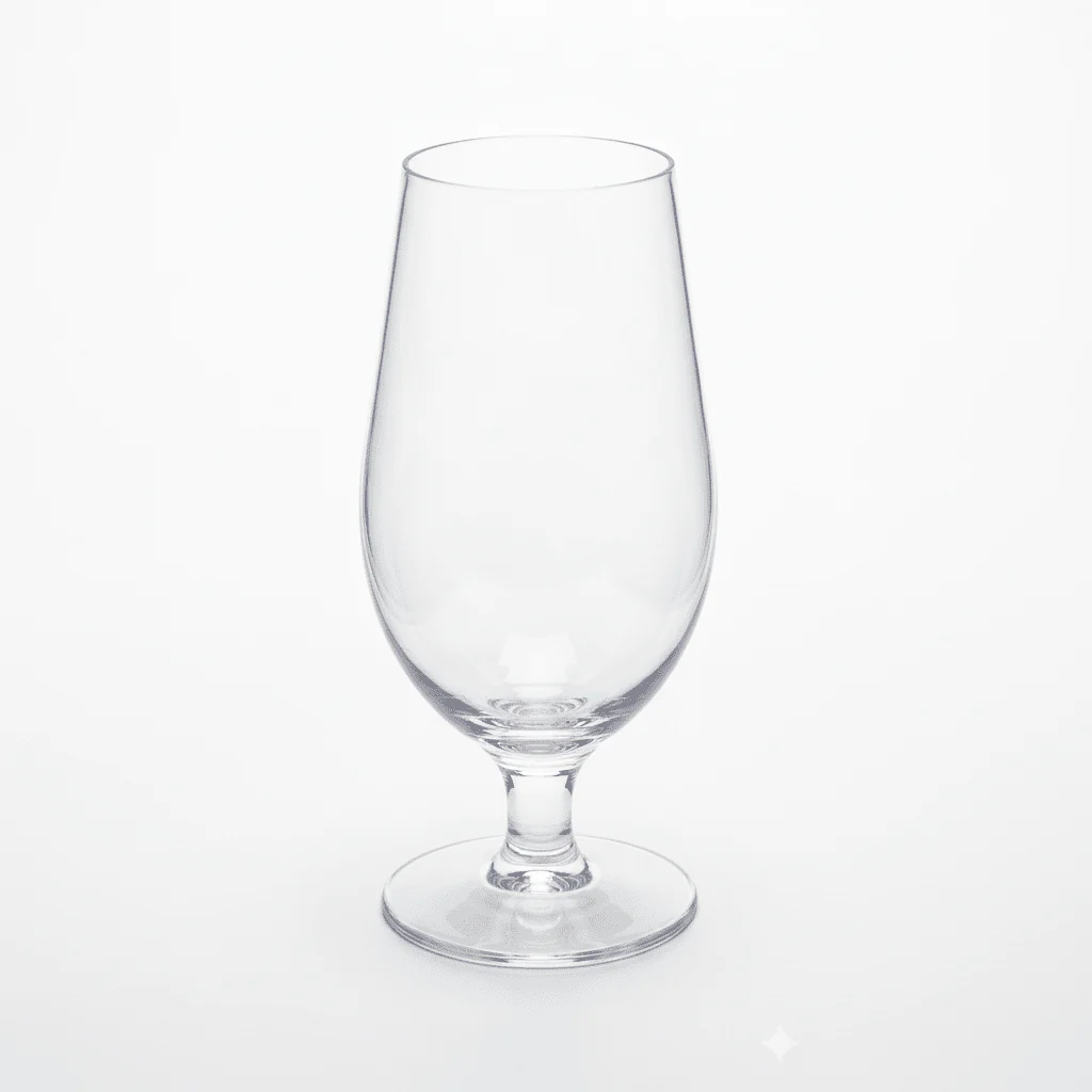 AKDC Acrylic Stem Glass 235ml — Tulip Design | BPA-Free | Shatter-Resistant | Crystal Clear