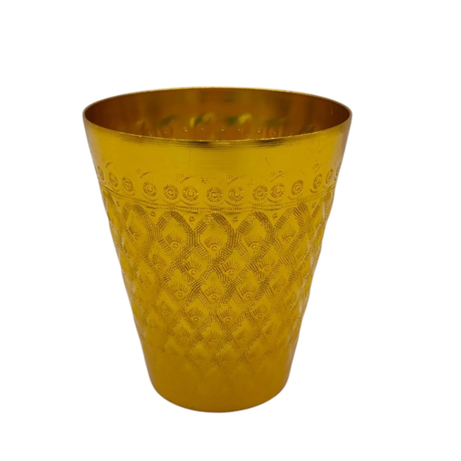 AKDC Aluminium Cup Cone Shape 200ml-7cm-Golden