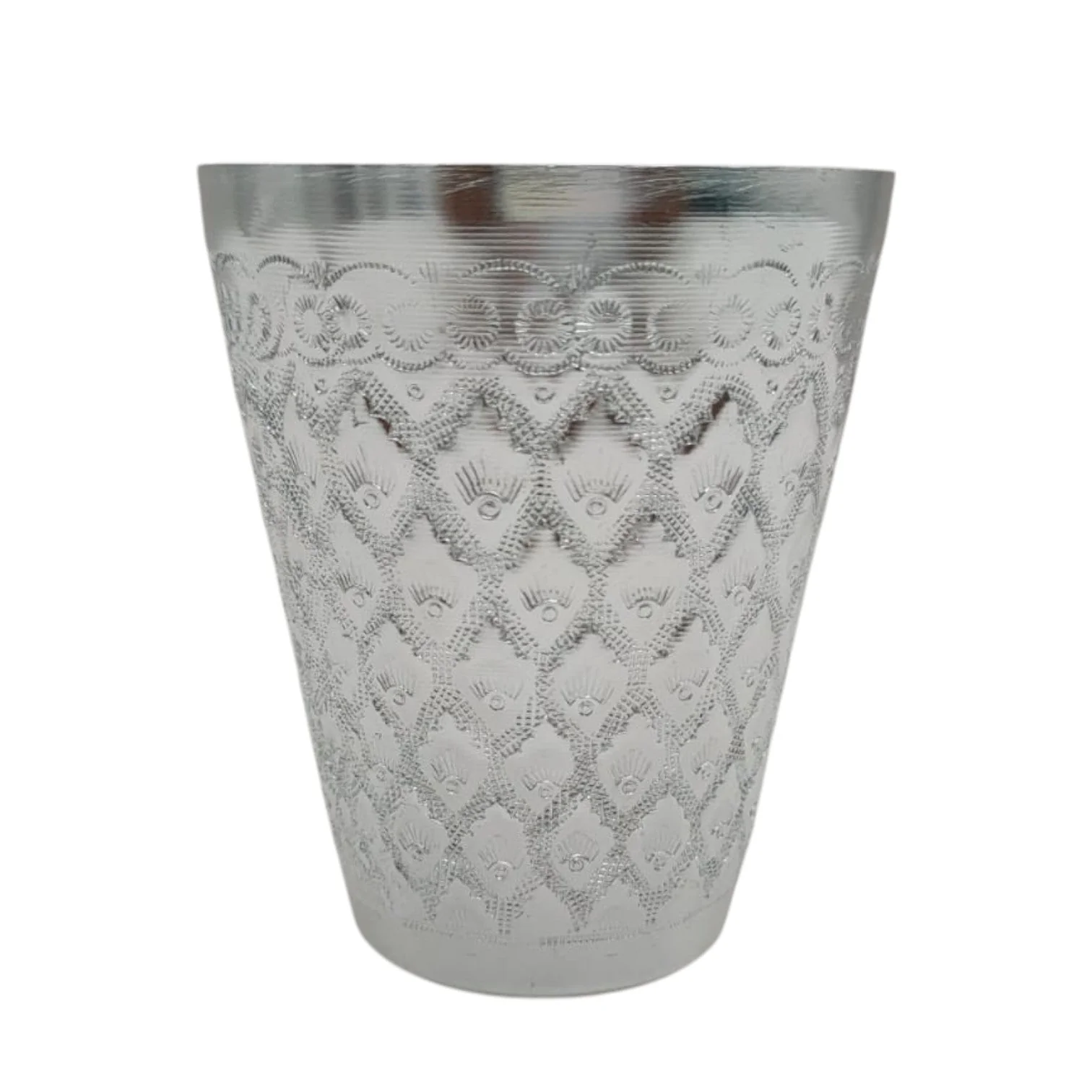 AKDC Aluminium Cup Cone Shape 200ml-7cm-Silver - Image 2