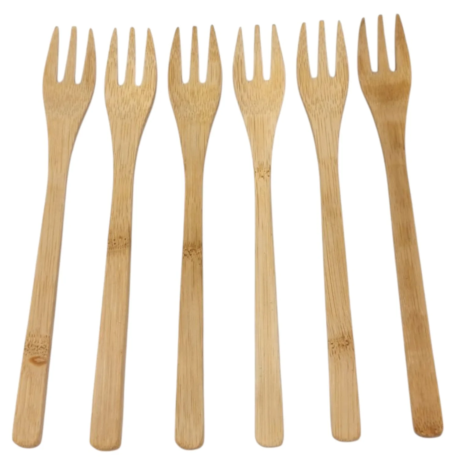 AKDC Bamboo Disposable Forks Biodegradable Flatware for Kidsâ€™ Birthdays, Weddings, Parties & Everyday Dining | Durable, Splinter-Free, and Compostable Utensils-Set Of 6Pcs-19cmX3cm - Image 2