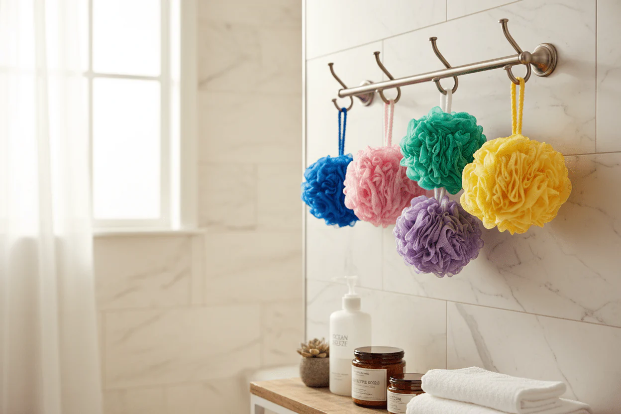 AKDC Bath Loofa Ball Assorted Color - Image 2