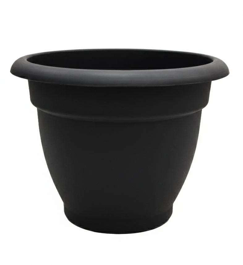 AKDC Black Large Plastic Plant Pot β Tall Premium Garden Planter β 23Γ27 cm
