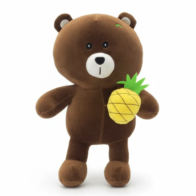 AKDC Brown Bear Plush Toy 35cm Soft Stuffed Teddy Bear Toy Gift for Kids Birthday Present