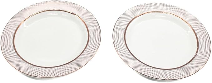 AKDC Ceramic dinner Plate 8inch set of 2 Multicolor