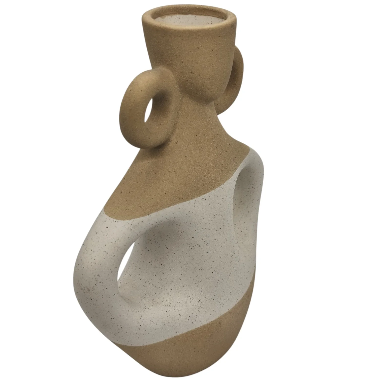 AKDC Ceramic Flower Vase for Entryway Living Room Bedroom Dining Table Centerpiece Office Home Décor-23cmX5cm - Image 4