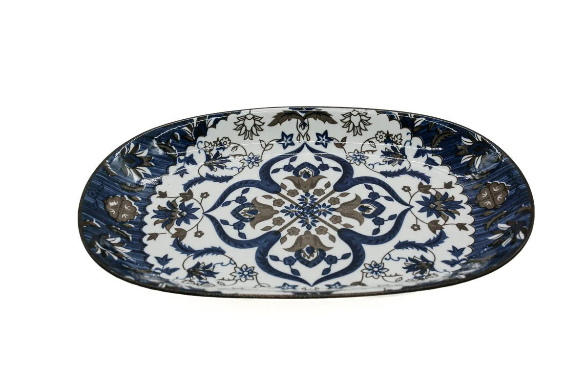 AKDC-Ceramic Oval Plate 24X15Cm