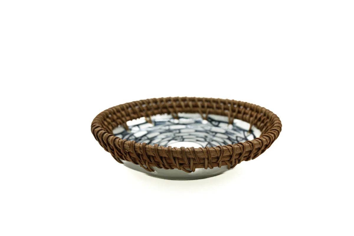 AKDC-Ceramic Rattan Dish 15Cm Small RT004 - Image 3
