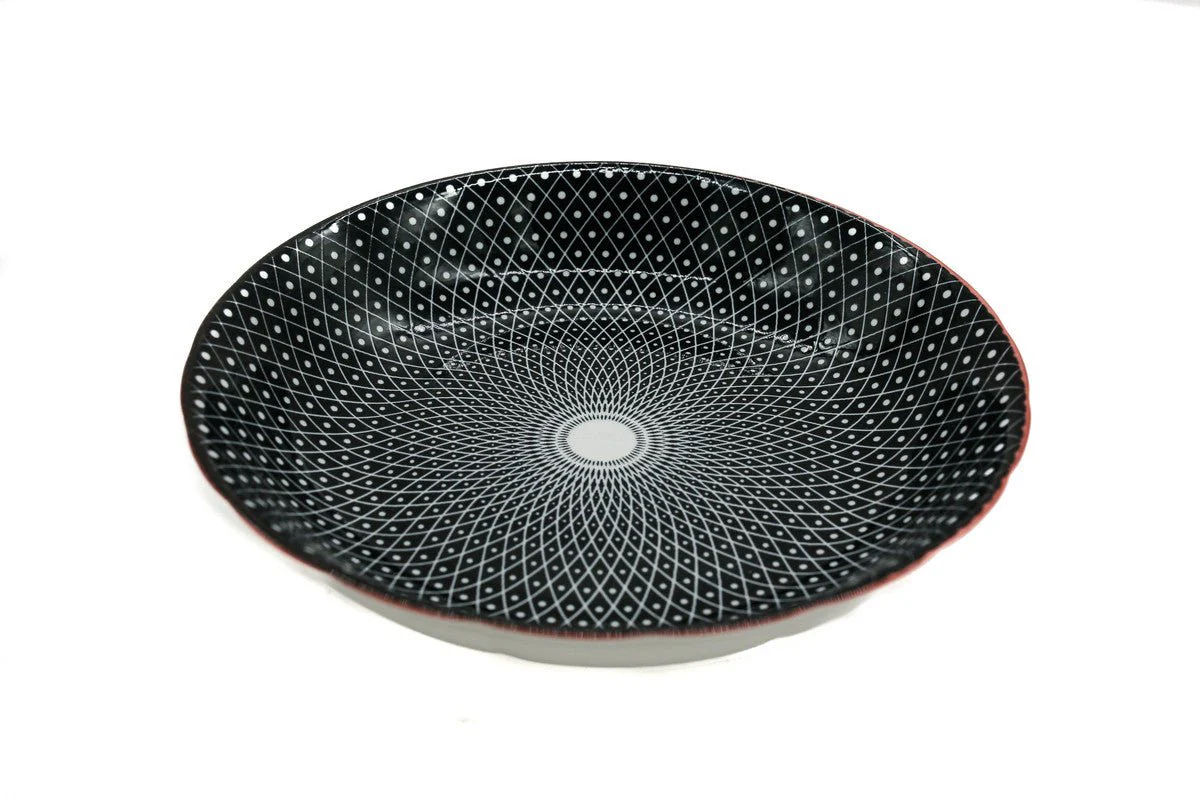 AKDC-Ceramic Soup Plate Black