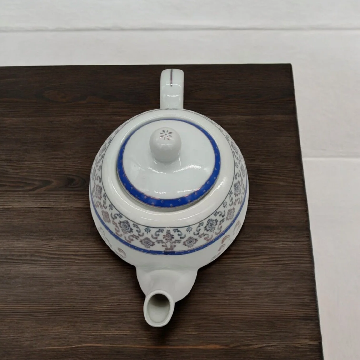 AKDC Ceramic Teapot Vintage Tea Kettle  Tea Pot Porcelain Teapot for Home Kitchen Supplies-1Liter - Image 3