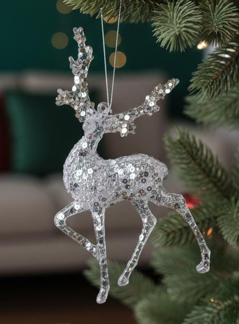 AKDC Christmas Hanging Ornament – Classic Festive Deer Design for Tree, Wreath & Home Decoration, 13 cm - Image 2