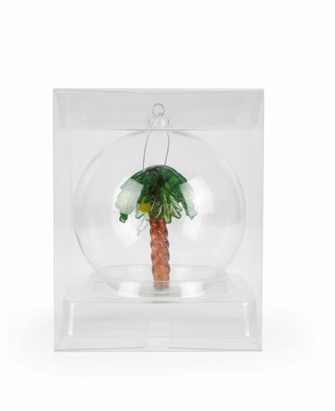 AKDC Christmas Tree Hanging Ornament – Decorative Ball with Pine Tree Inside for Elegant Festive Décor