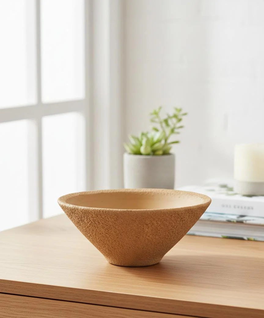 AKDC Clay Plant Pot β Sand Tone β 9Γ21 cm β Artistic Unique Shape - Image 2