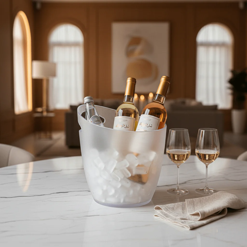 AKDC Compact Acrylic Ice Bucket for Personal Use, Small Gatherings and Tabletop Serving β Strong and Stylish 23 Γ 20 cm - Image 2
