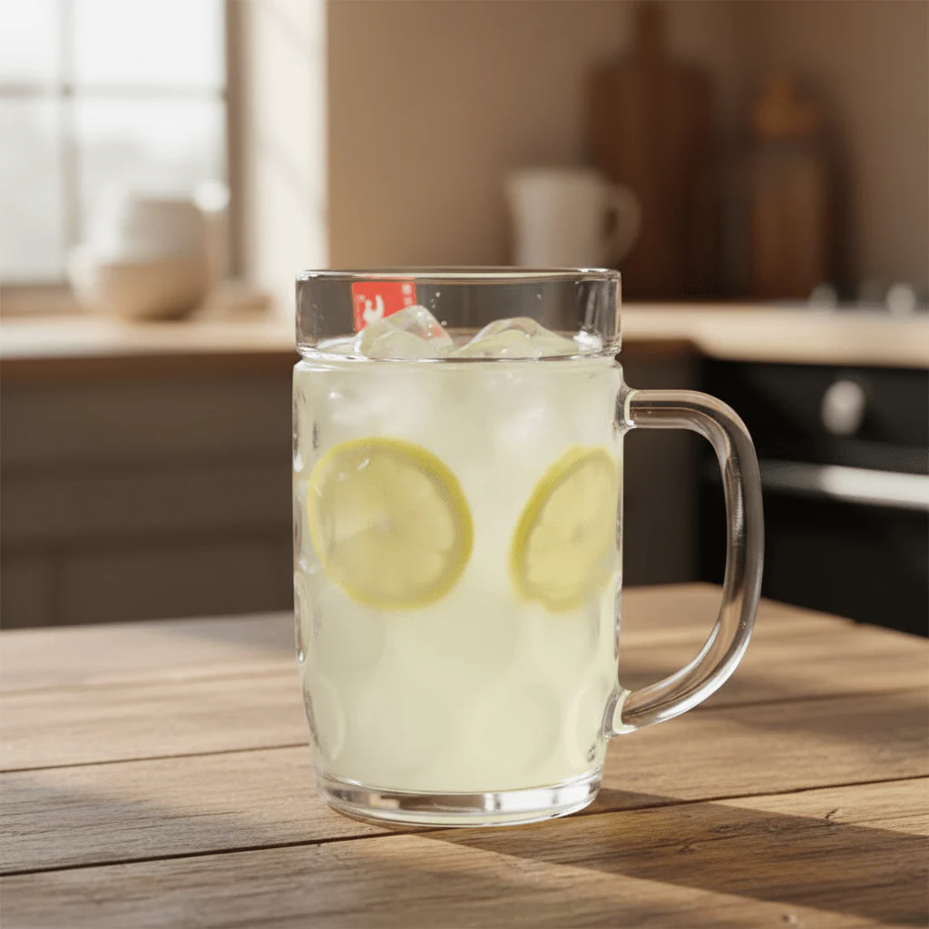 AKDC Compact Clear Glass Mug with Handle for Daily Beverage Use – 210ml - Image 2