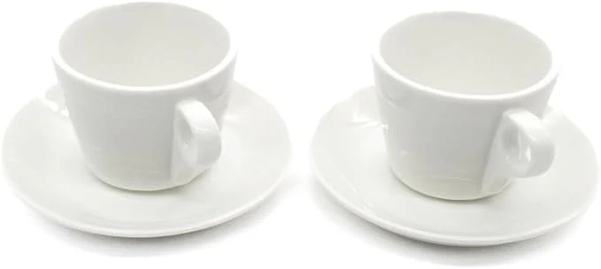 AKDC Cup and Saucer Set 80cc - Compact and Elegant - set of 2