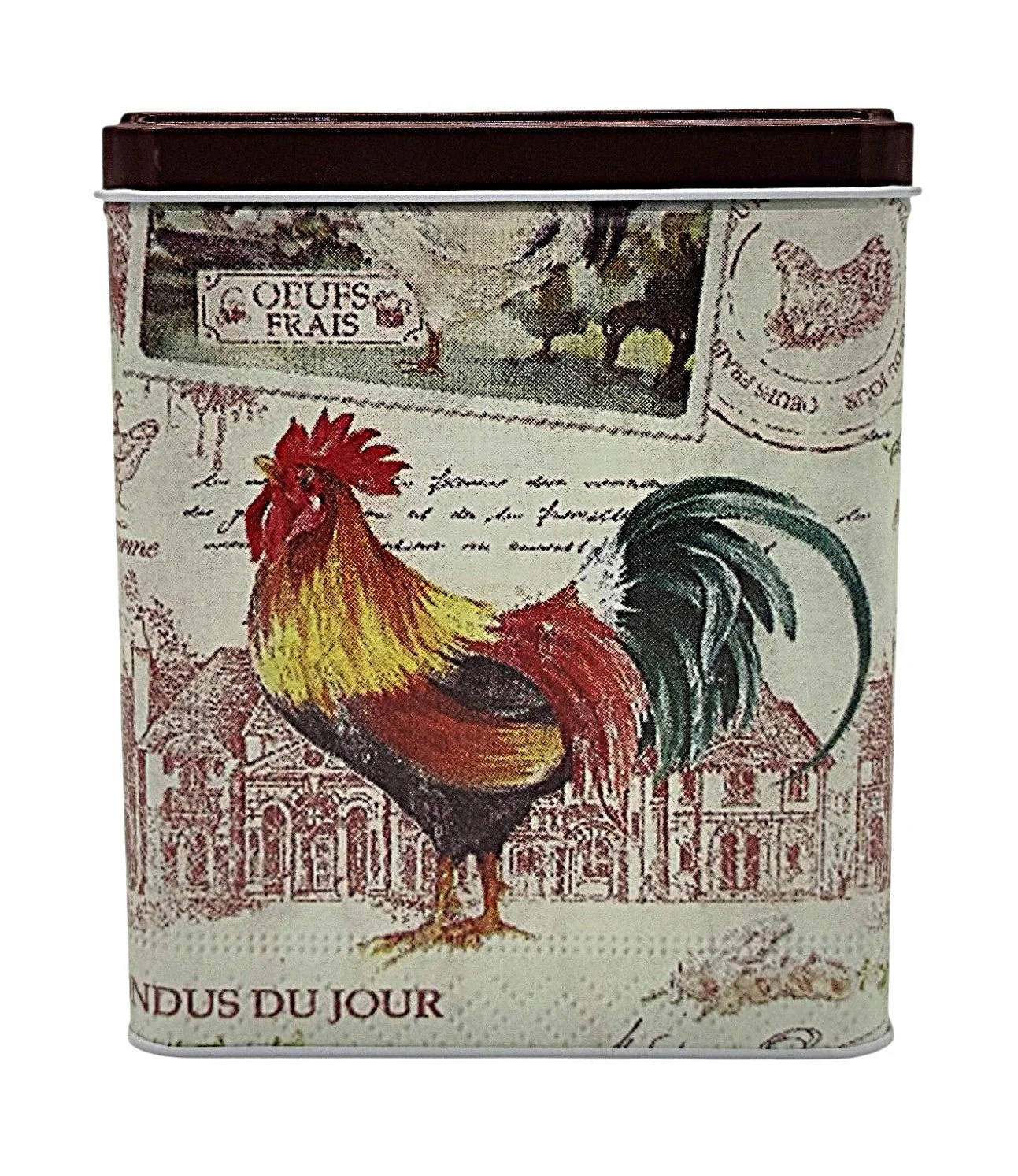AKDC Decorative Metal Canister – 16×13 cm, Elegant Unique Design