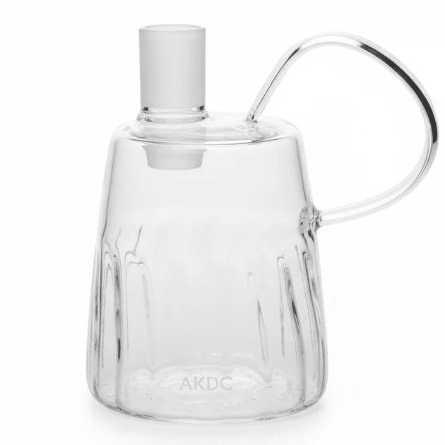 AKDC Elegant Clear Glass Oil Dispenser with Comfortable Handle for Easy Pouring – 500ml