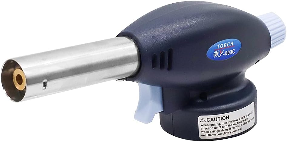 AKDC-ELEPHANTBOAT Flamethrower Butane Burner Auto Ignition Gas Torch Flame Gun Camping Weldin Blow Torch for Creme Brulee, Kitchen, Cooking, BBQ - Image 2