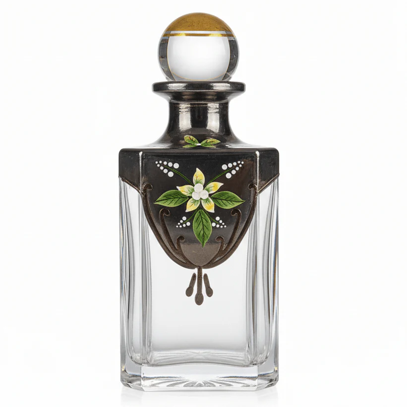 AKDC glass perfume bottle 200ml refillable fragrance container simple elegant design