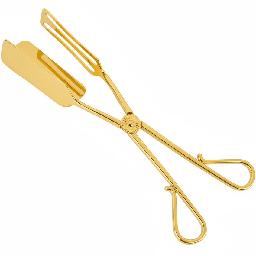 AKDC Golden Cake Tong 25cm — The Art of the Perfect Slice