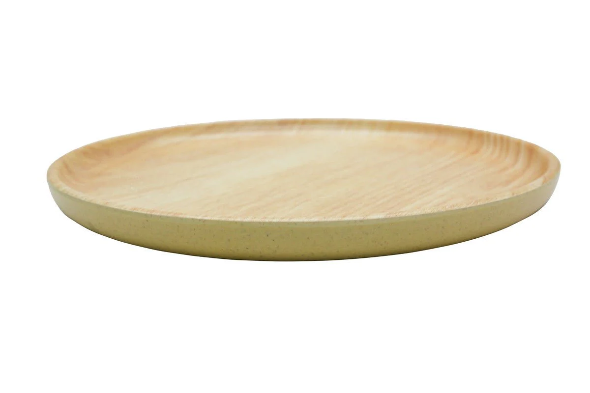 AKDC-Harm Melamine Round Plate 28.4cm Wood - Image 2