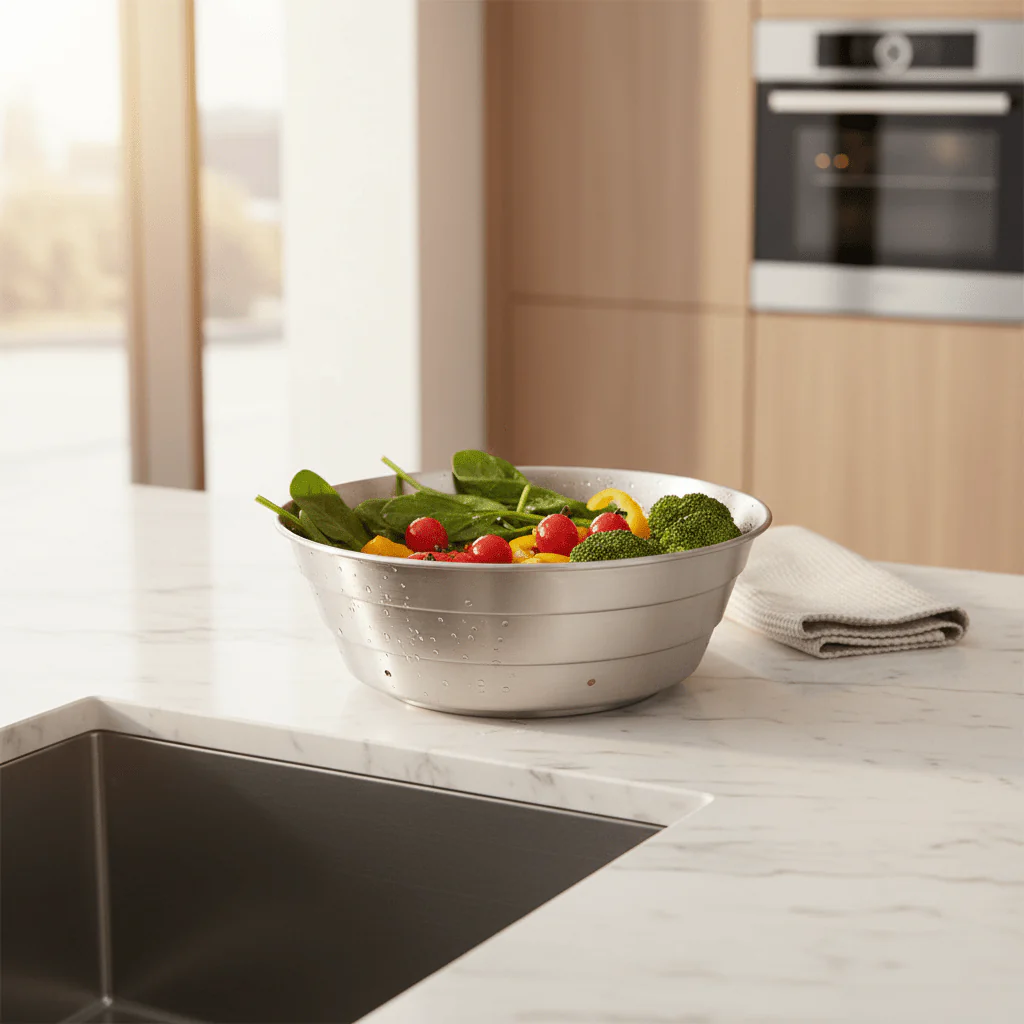 AKDC Heavy-Duty Aluminium Boya Colander – 33 cm - Image 2