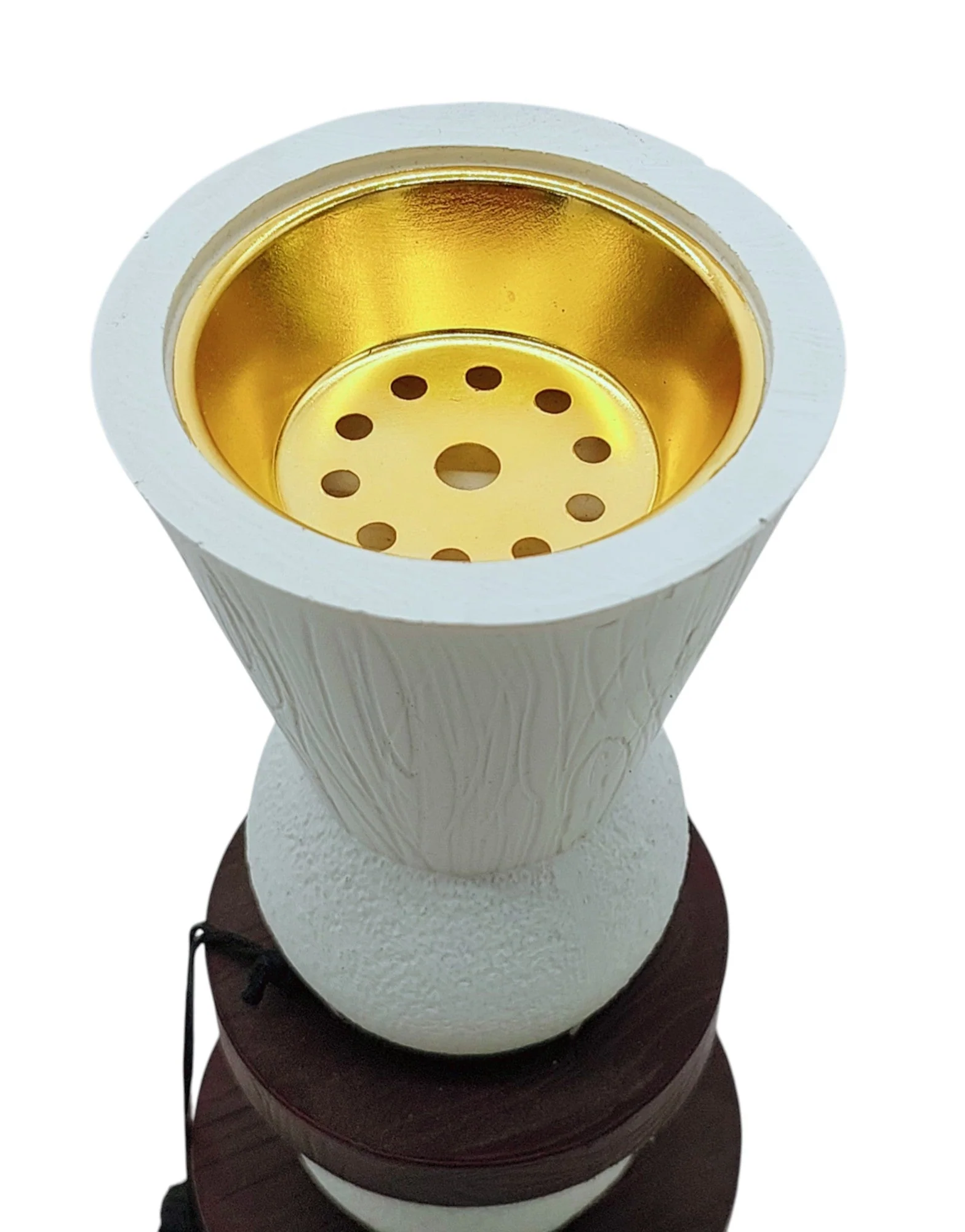 AKDC Incence Burner 24cm*6.5cm, White/Brown - WW103 - Image 2