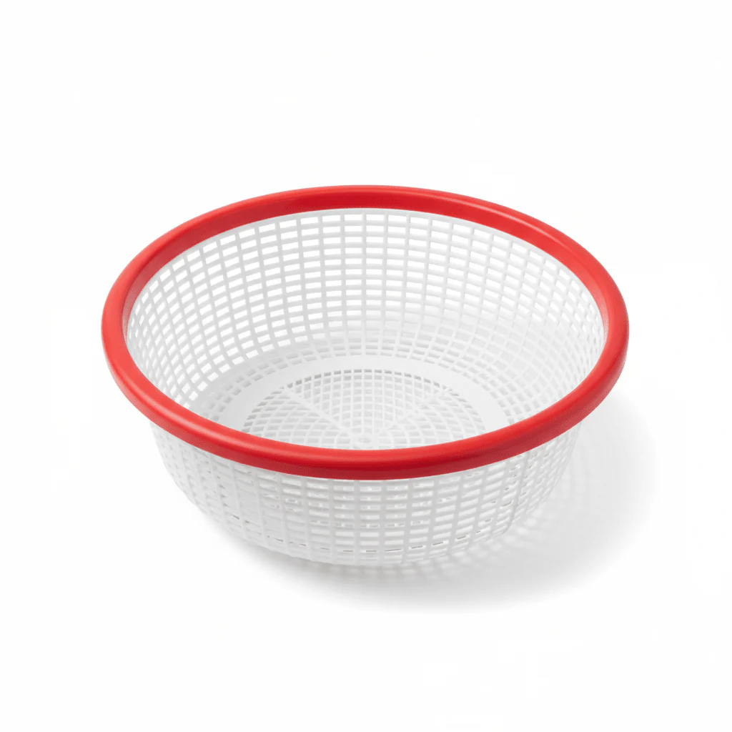 AKDC Large Round Plastic Fruit & Vegitable Colander – 32cm (Assorted Colors)