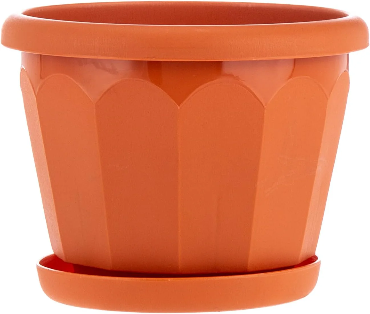 AKDC Planter W/Tray L(13CM) xW(10cm) xH(10cm) Clay Color