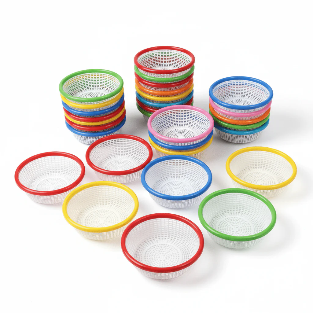 AKDC Medium Round Plastic Colander – 27cm (Assorted Colors) - Image 3