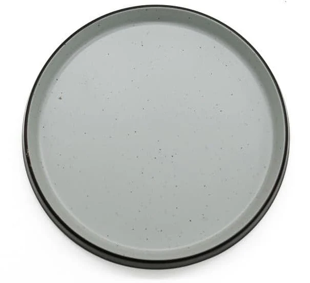 AKDC Melamine Round Plate-16cmX2cm-Brown&White