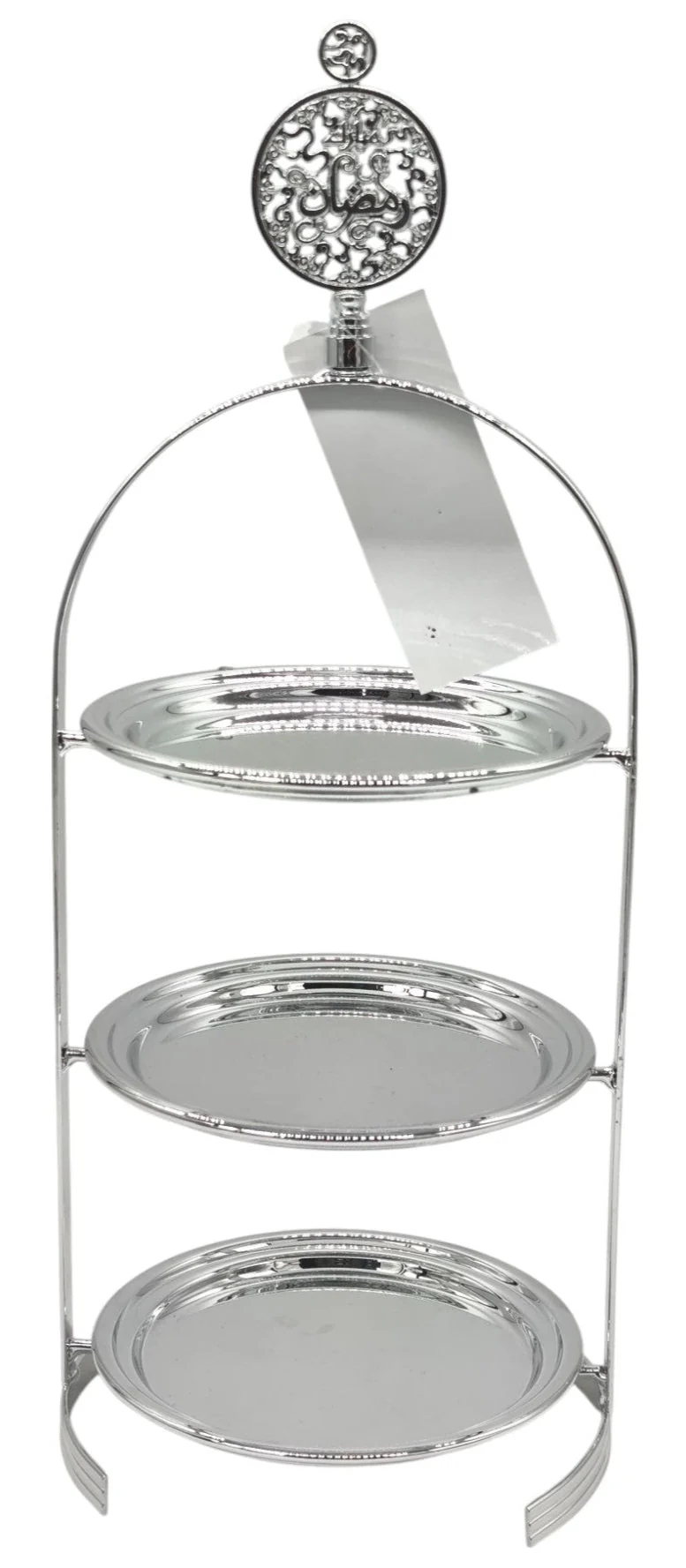 AKDC Stainless Steel 3-Tier Candy Tray 40cm*16cm, Silver