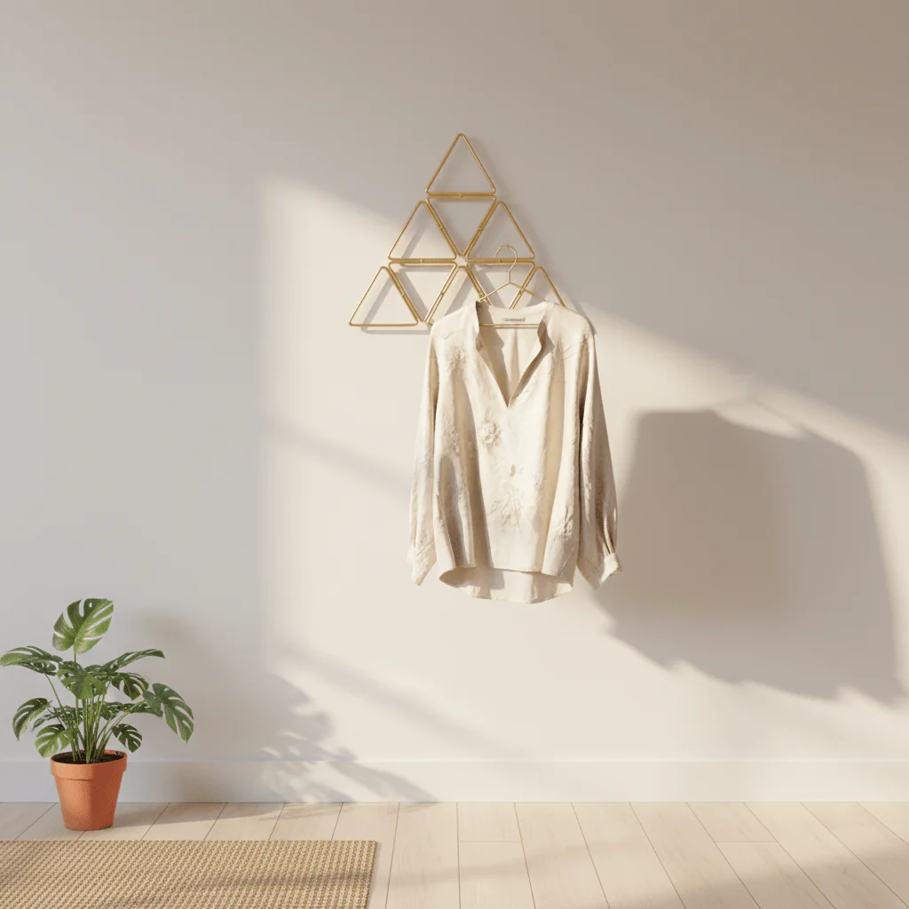AKDC Metal Hanger 32cm, Triangle Shape, Gold - Image 2