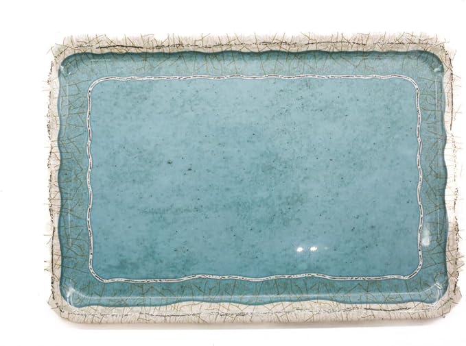 AKDC Milamine Tray 35cm length * 24cm width Ancient Tray 16X27X41 Cm Multicolor - Image 2