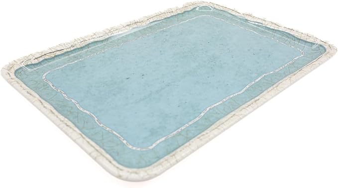 AKDC Milamine Tray 35cm length * 24cm width Ancient Tray 16X27X41 Cm Multicolor - Image 3