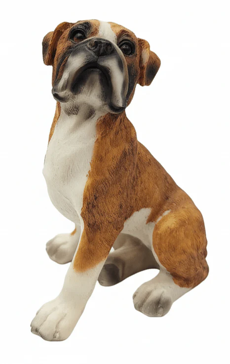 AKDC Mini Polyresin Dog Decorative Figurine – Cute Brown Animal Collectible for Tabletop & Display Décor, 5 cm