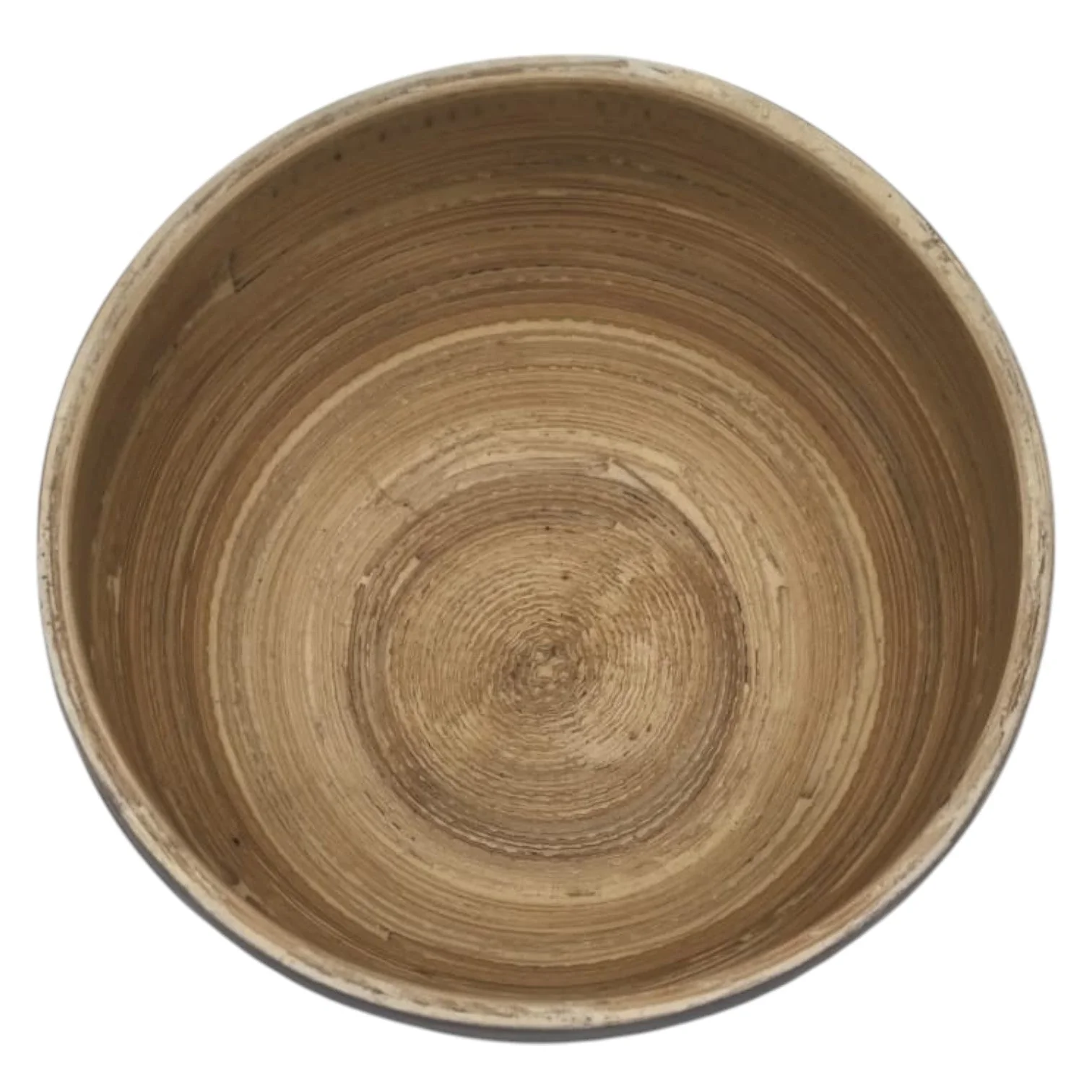 AKDC Modern Bamboo Round Serving Bowl-12cmX6cm-CadetBlue&Bamboo - Image 3