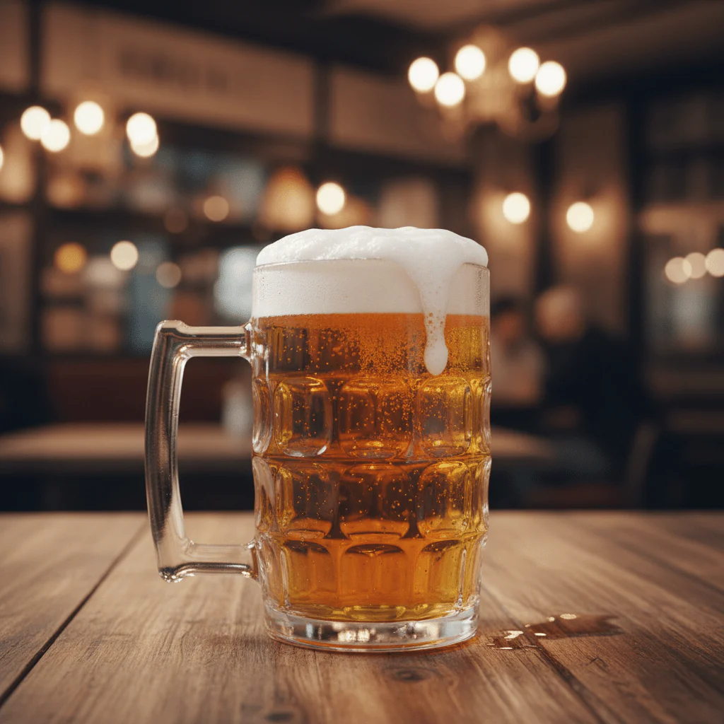 AKDC Multipurpose Glass Beer Mug with Elegant Handle  – 400 ml - Image 2