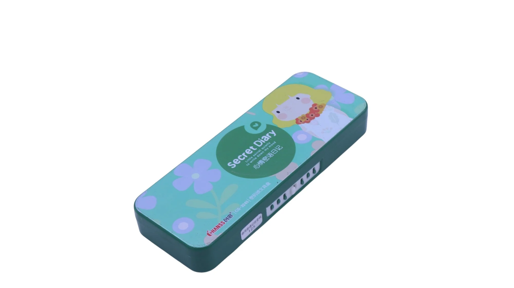 AKDC Pencil Case with Password 125 Green Metal
