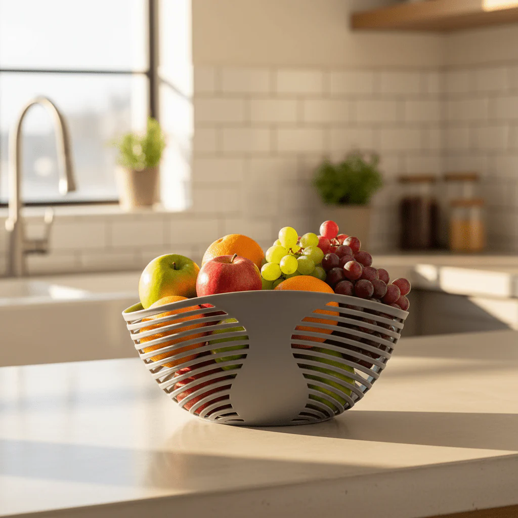 AKDC Plastic Fruit Basket 20cm*18cm, Assorted Color - Image 2