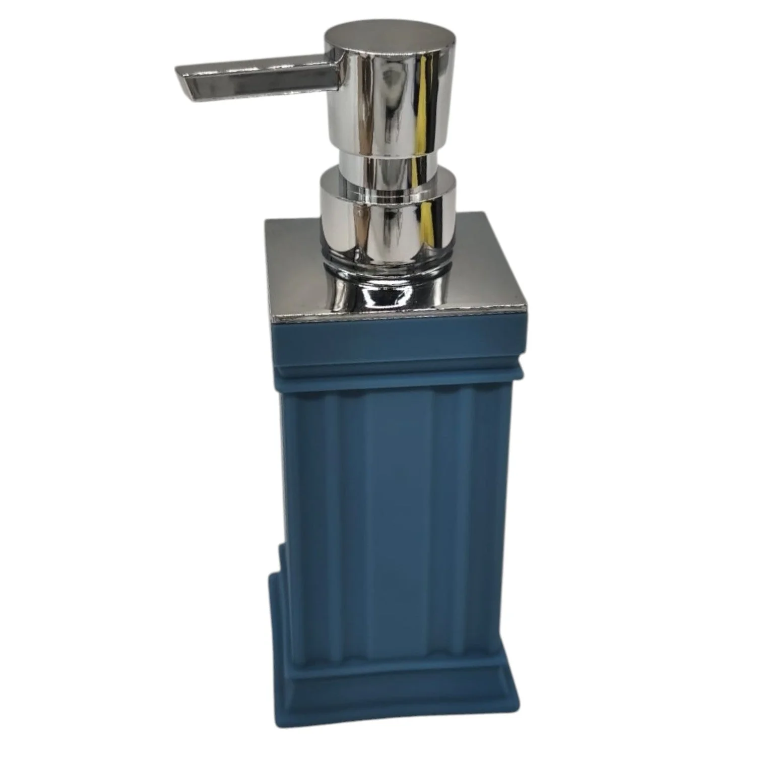 AKDC Plastic Liquid  Soap Dispenser for Bathroom & Kitchen Sink, Dish Soap Dispenser With Easy-to-Press Pump -400ML-Blue&Silver - Image 2