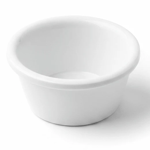 AKDC Premium White Melamine Ramekin Bowl 2.75 Inch Compact Dipping and Serving Bowl