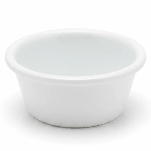 AKDC Premium White Melamine Ramekin Bowl 3.5 Inch Multiuse Sauce and Dessert Bowl
